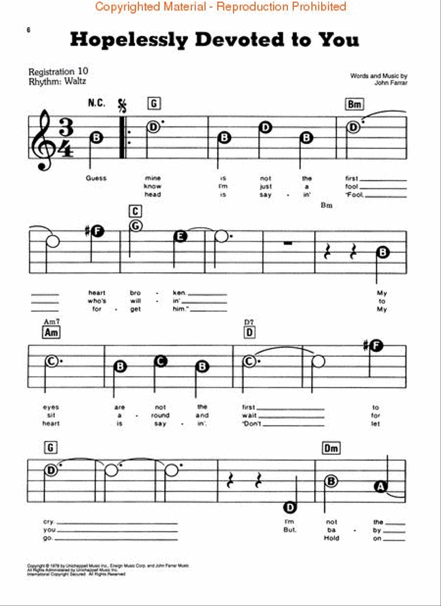 E-Z Play Today #339. Grease Is Still the Word Electronic Keyboard scores gallery preview page 3