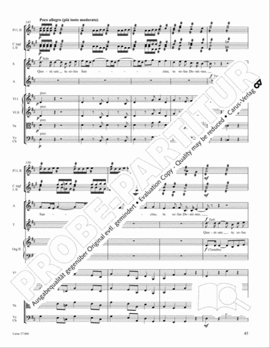 Messe a quatre voix 4-Part scores gallery preview page 56