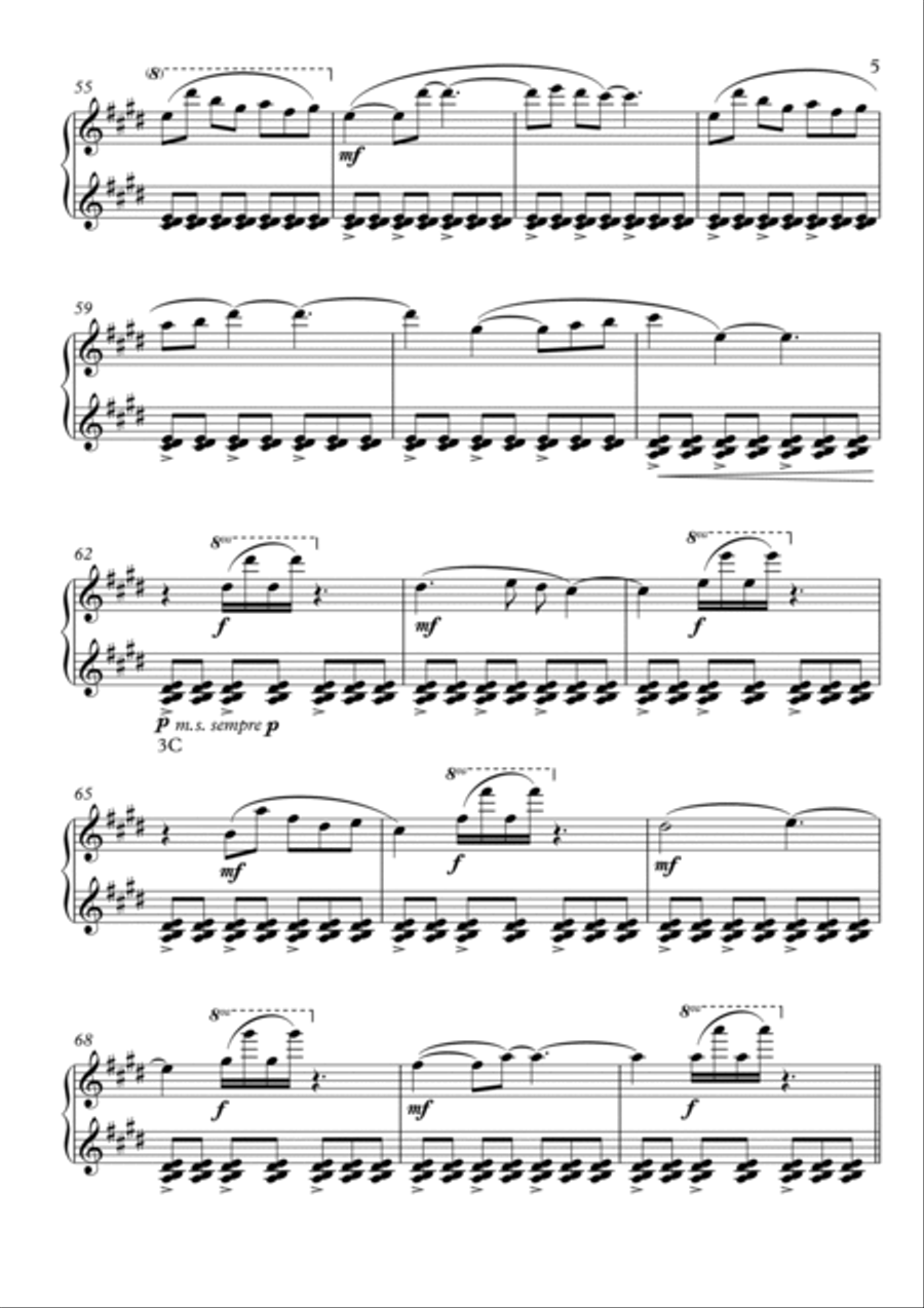 Mattino Piano Solo scores gallery preview page 5