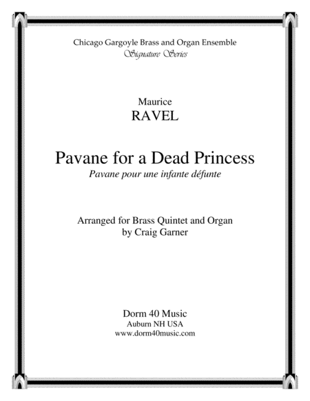 Pavane for a Dead Princess (for Brass quintet and Organ) image number null