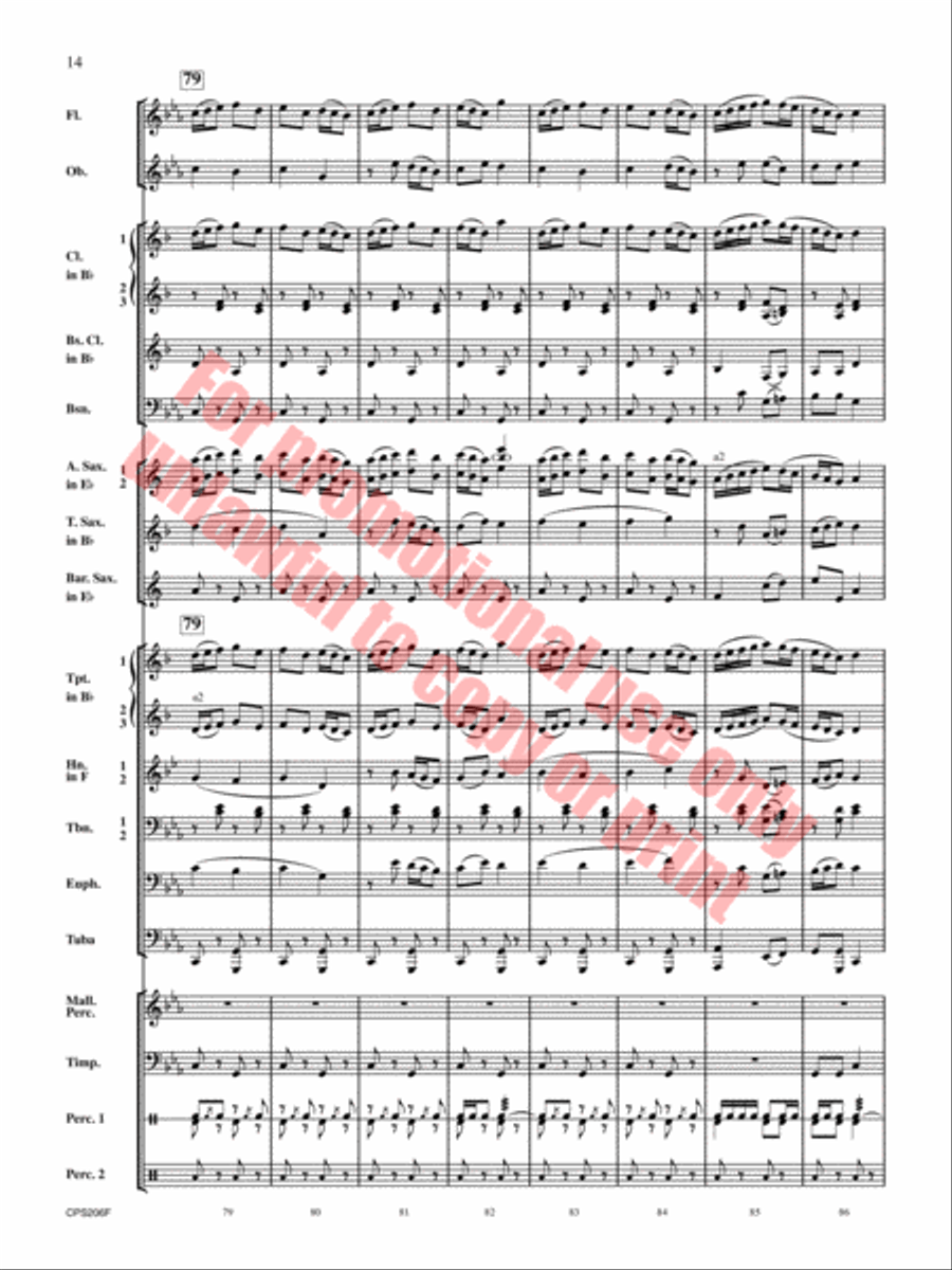 Dorian Dialogue Concert Band scores gallery preview page 15