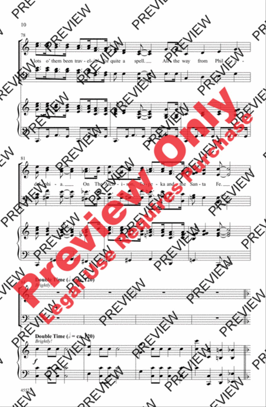 A Tribute to Judy Garland 4-Part scores gallery preview page 10