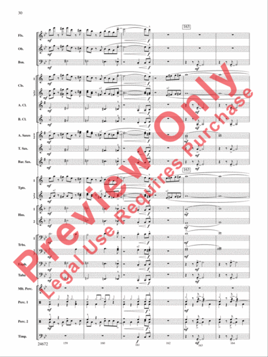 Buenaventura Concert Band scores gallery preview page 31