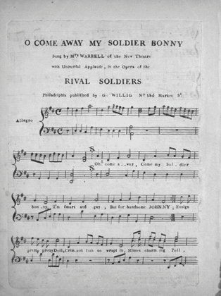 O Come Away My Soldier Bonny