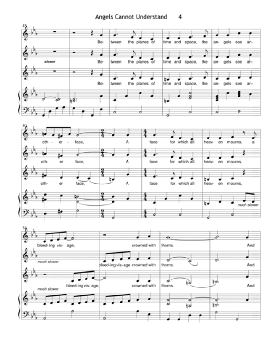 Angels Cannot Understand SSA scores gallery preview page 4