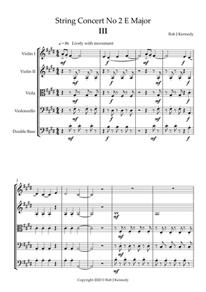 String Concerto No.2 - 3rd movement - E Major