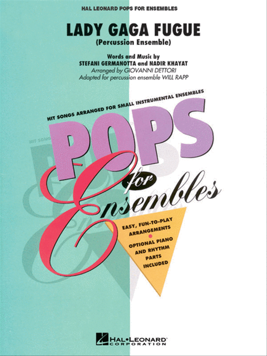Lady Gaga Fugue Percussion scores gallery preview page 1