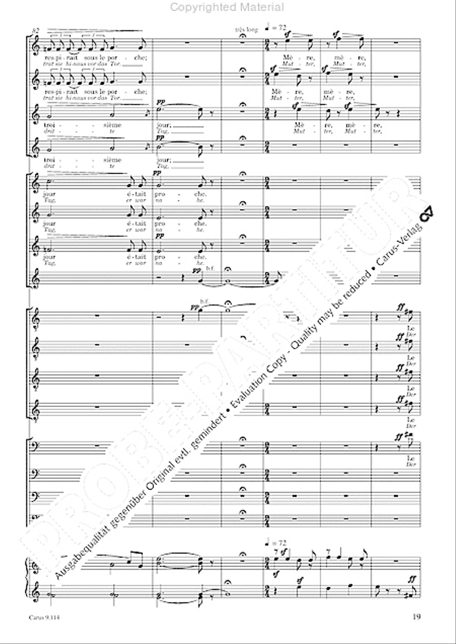 Trois Fragments de son Trois Fragments de son Choir scores gallery preview page 22