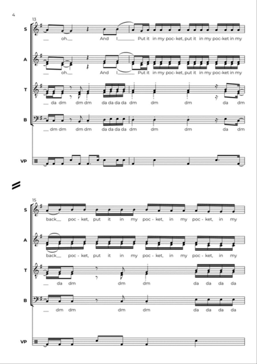 Back Pocket 4-Part scores gallery preview page 4