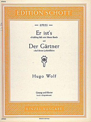 Book cover for Er ist's / Der Gärtner