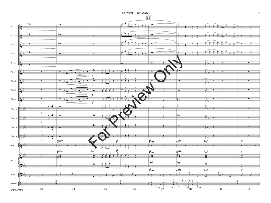 Carnival Jazz Ensemble scores gallery preview page 8