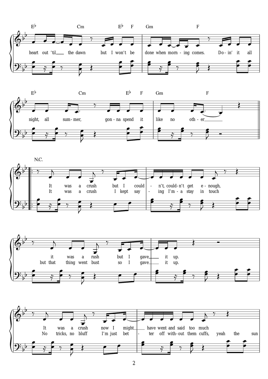 Lush Life Easy Piano scores gallery preview page 2