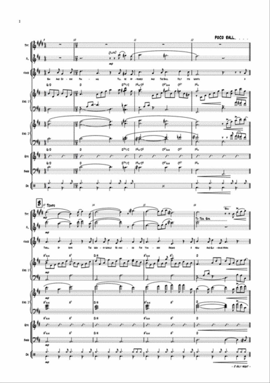 O Holy Night O Holy Night Jazz Ensemble scores gallery preview page 5