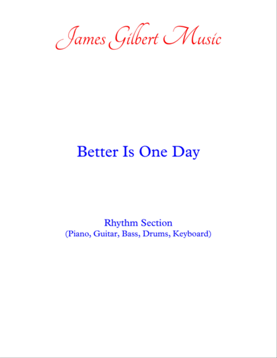 Better Is One Day Small Ensemble scores gallery preview page 1