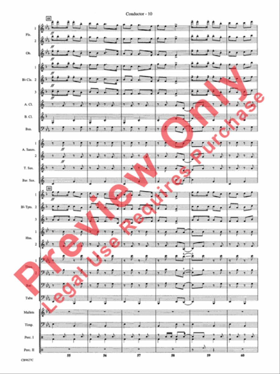 How the Grinch Stole Christmas Concert Band scores gallery preview page 13