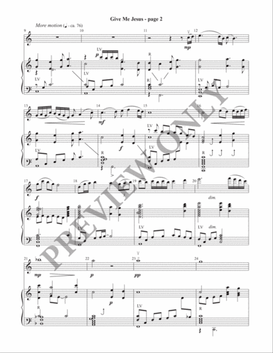 Give Me Jesus (Handbell Part) Handbell Choir scores gallery preview page 3