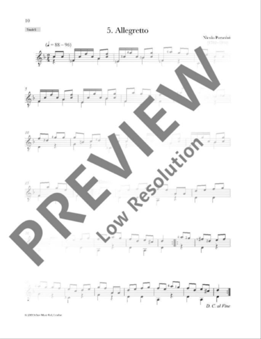 Romantic Guitar Anthology Classical Guitar scores gallery preview page 11