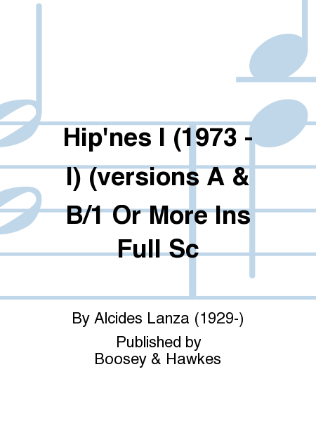 Hip'nes I (1973 - I) (versions A & B/1 Or More Ins Full Sc