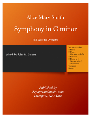 Book cover for Symphony in C minor - Full Score - Score Only