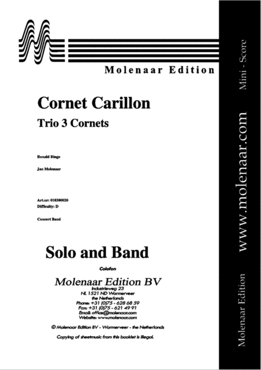 Cornet Carillon Cornet Carillon Concert Band scores gallery preview page 2