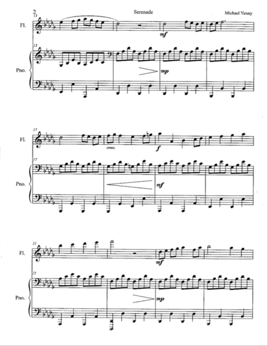 Serenade, op. 73 Flute Solo scores gallery preview page 3