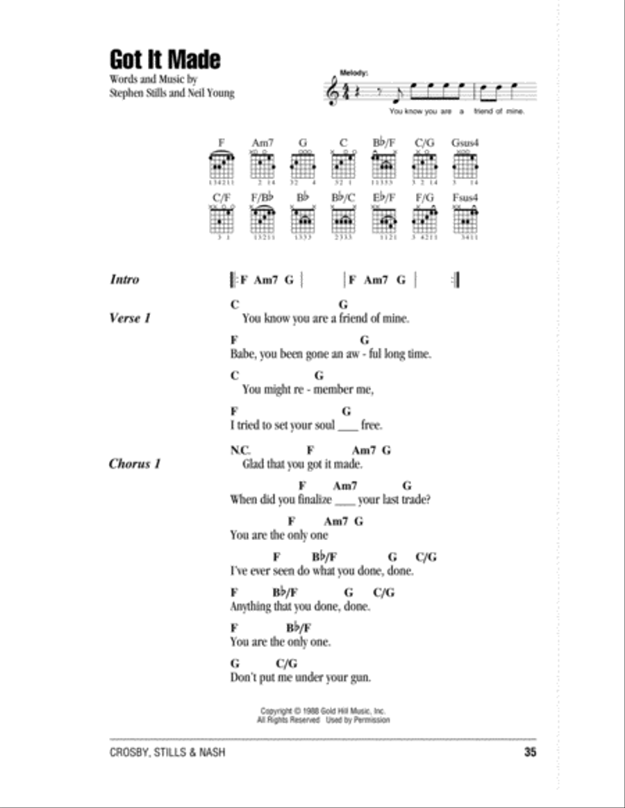 Got It Made Acoustic Guitar scores gallery preview page 1