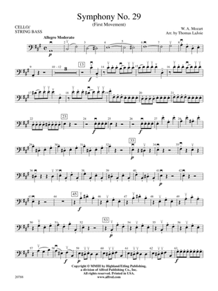 Symphony No. 29 (1st Movement): Cello