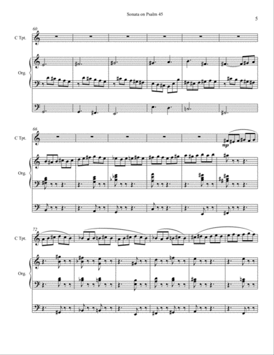 Sonata on Psalm 45 Sonata on Psalm 45 Trumpet Duet scores gallery preview page 5