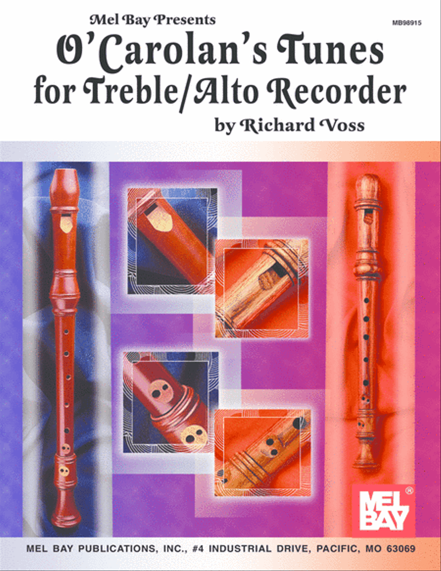 O'Carolan's Tunes for Treble/Alto Recorder