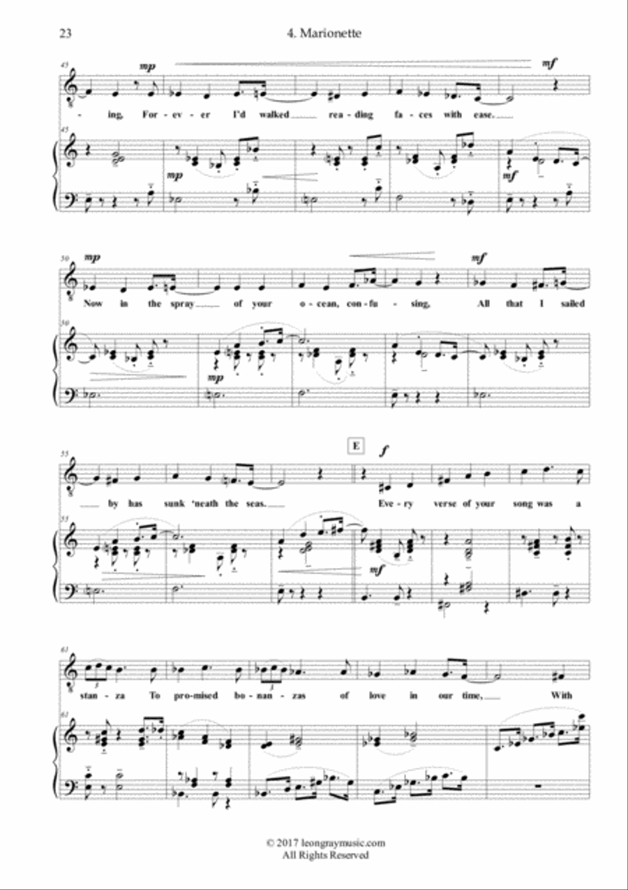 Marionette from 'Marionette' Voice scores gallery preview page 4