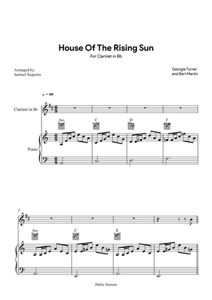 House of the Rising Sun - for Clarinet in Bb - with play along