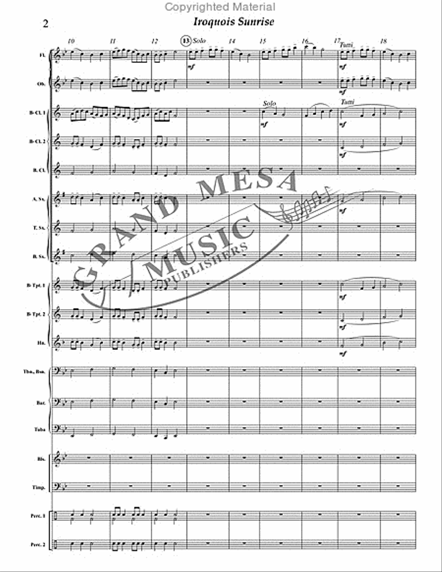 Iroquois Sunrise Concert Band scores gallery preview page 3