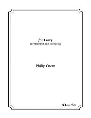 for Larry - score and parts