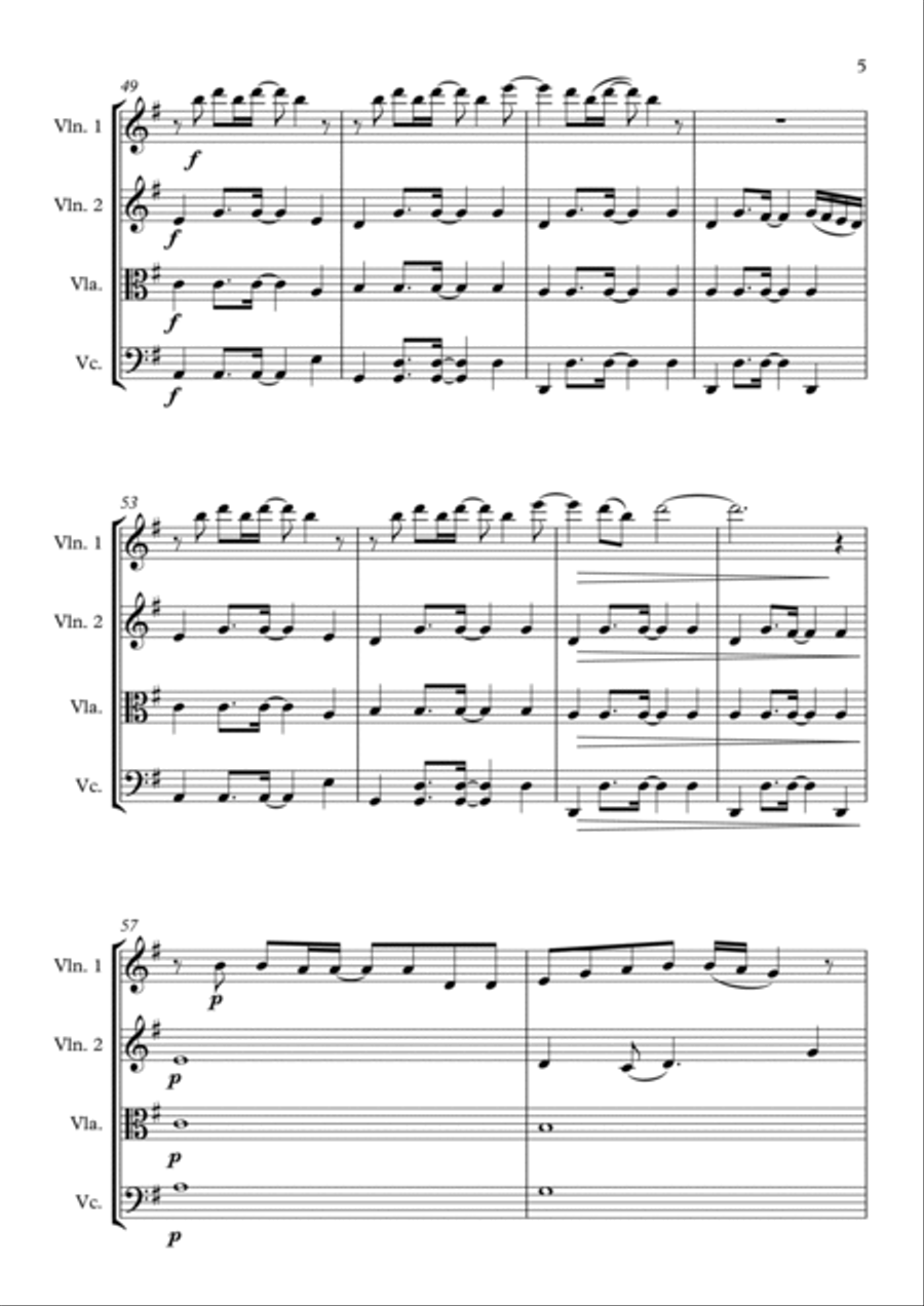You Got The Love String Quartet scores gallery preview page 5