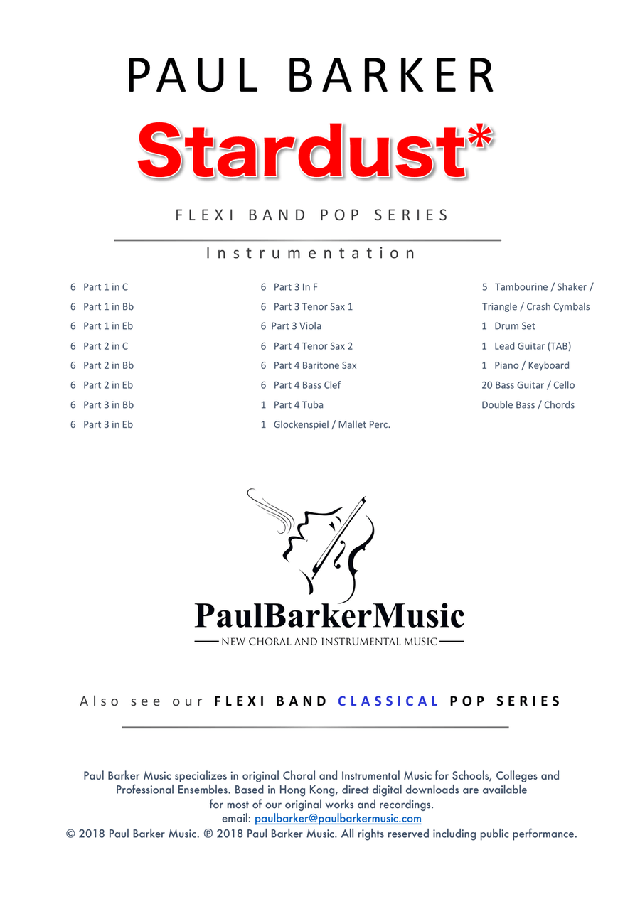 Stardust (Flexible Instrumentation) Concert Band scores gallery preview page 2