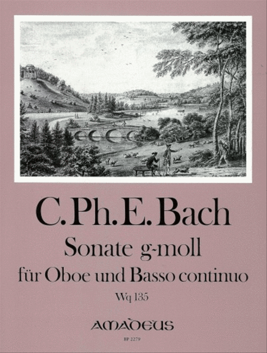 Sonata G minor Wq 135 Oboe scores gallery preview page 1
