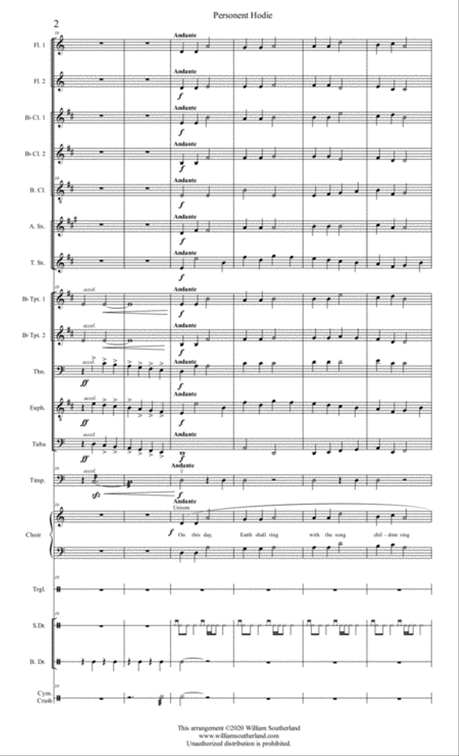 Personent Hodie 3-Part scores gallery preview page 2