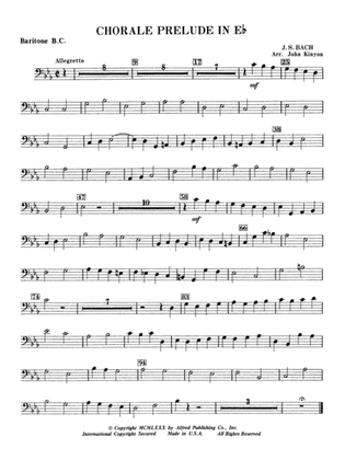 Chorale Prelude in E-Flat: Baritone B.C.