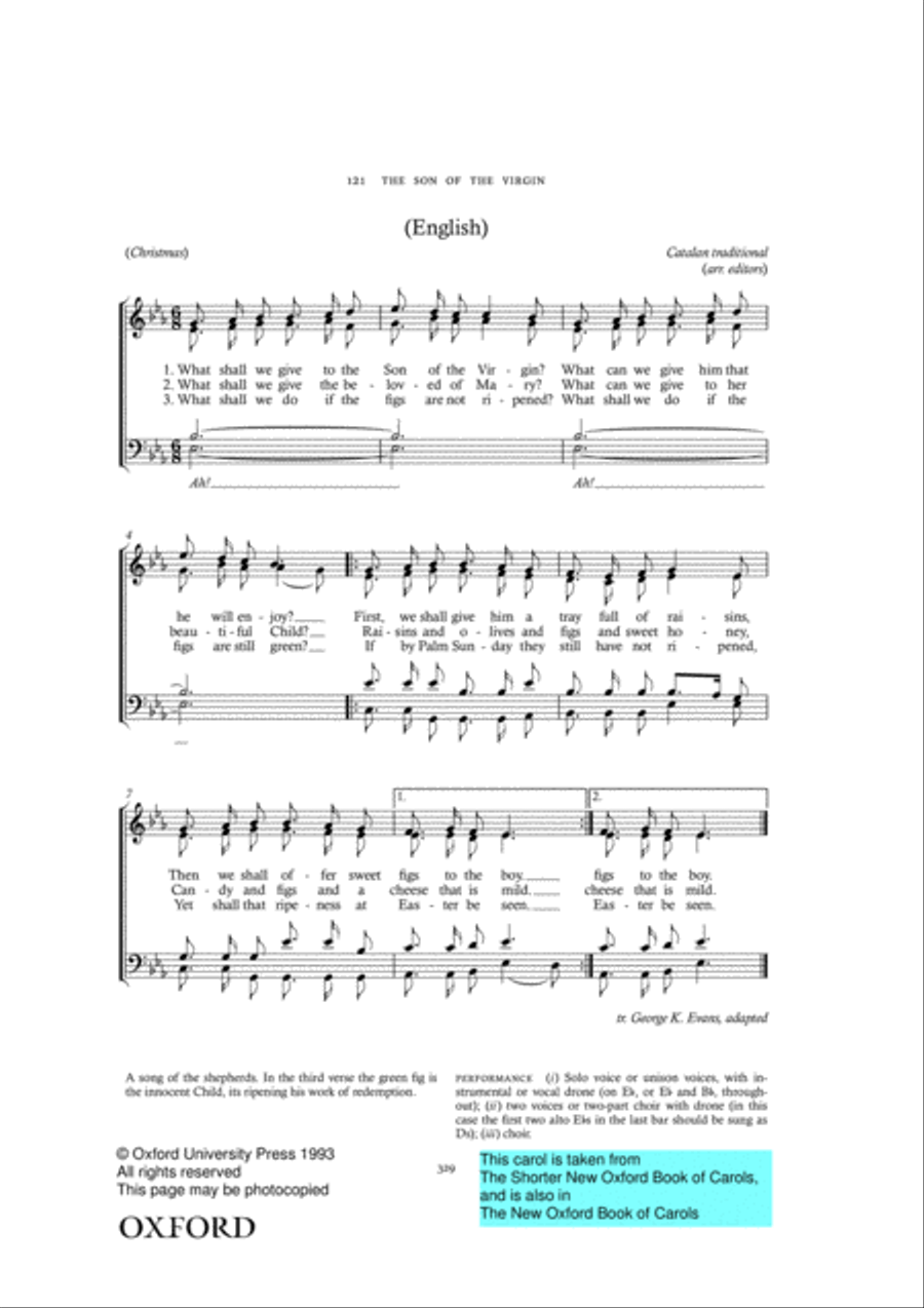 The Shorter New Oxford Book of Carols 4-Part scores gallery preview page 27
