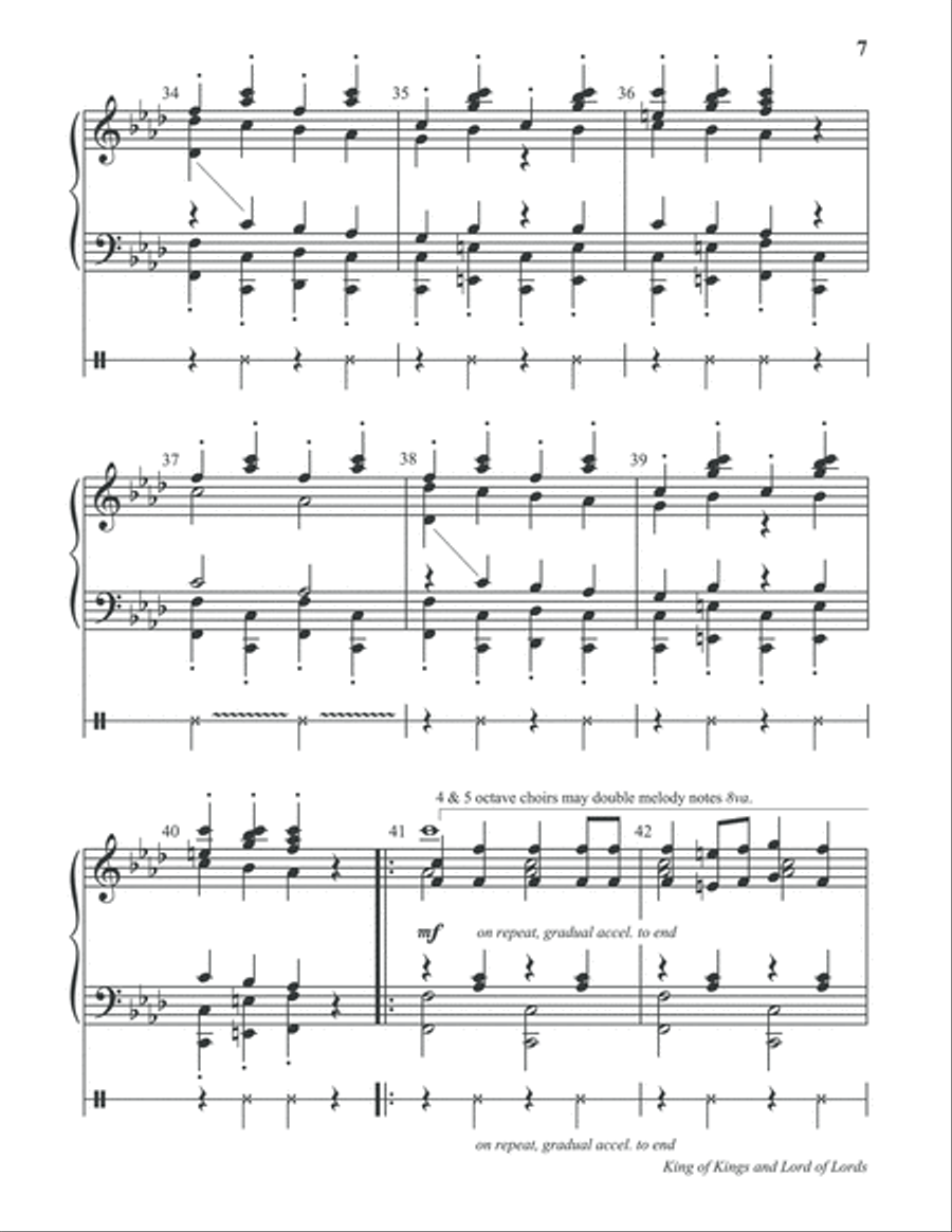 King of Kings and Lord of Lords 5-Octaves scores gallery preview page 6