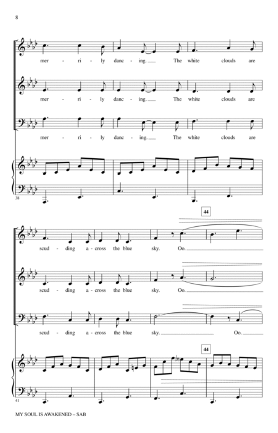 My Soul Is Awakened 3-Part scores gallery preview page 6