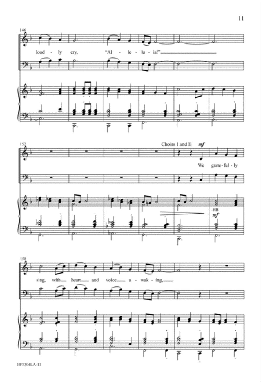 A Song We Raise 4-Part scores gallery preview page 11