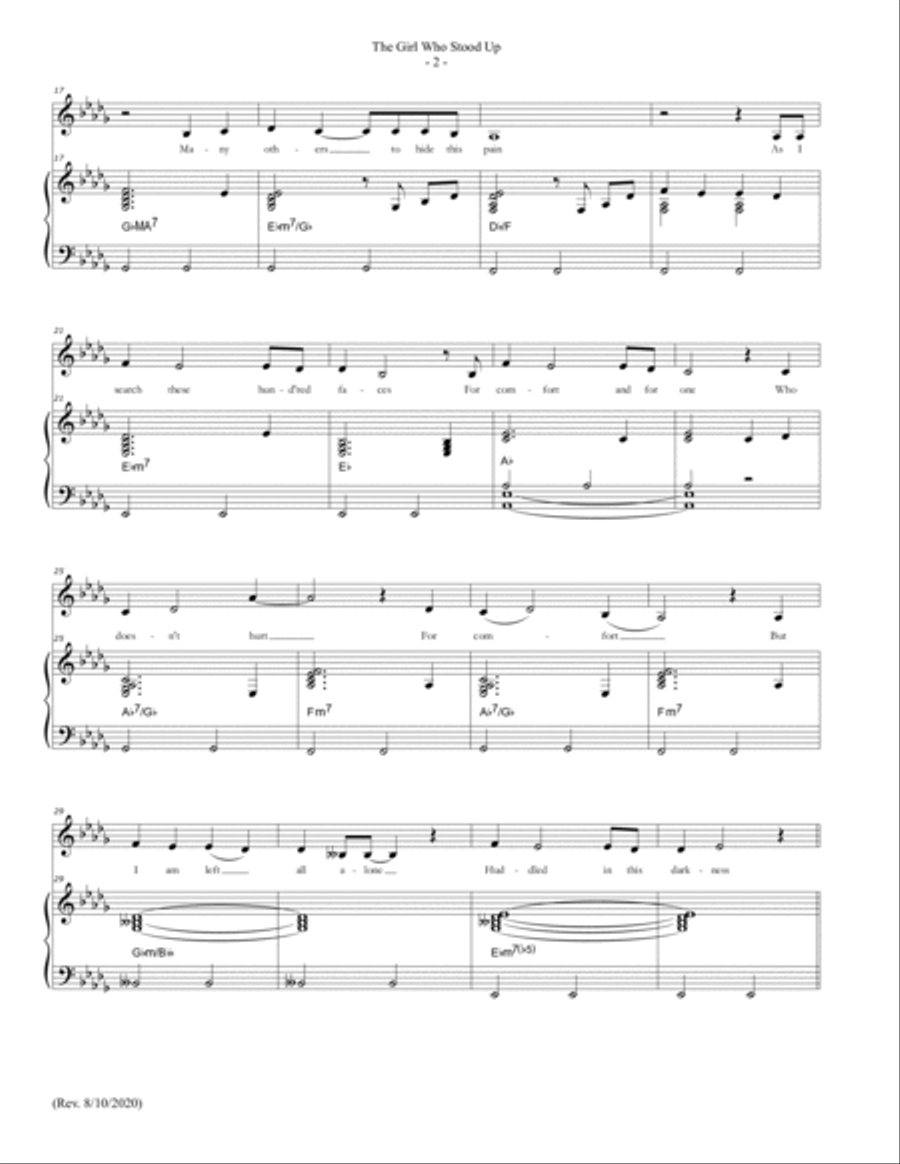 The Girl Who Stood Up The Girl Who Stood Up Voice scores gallery preview page 2