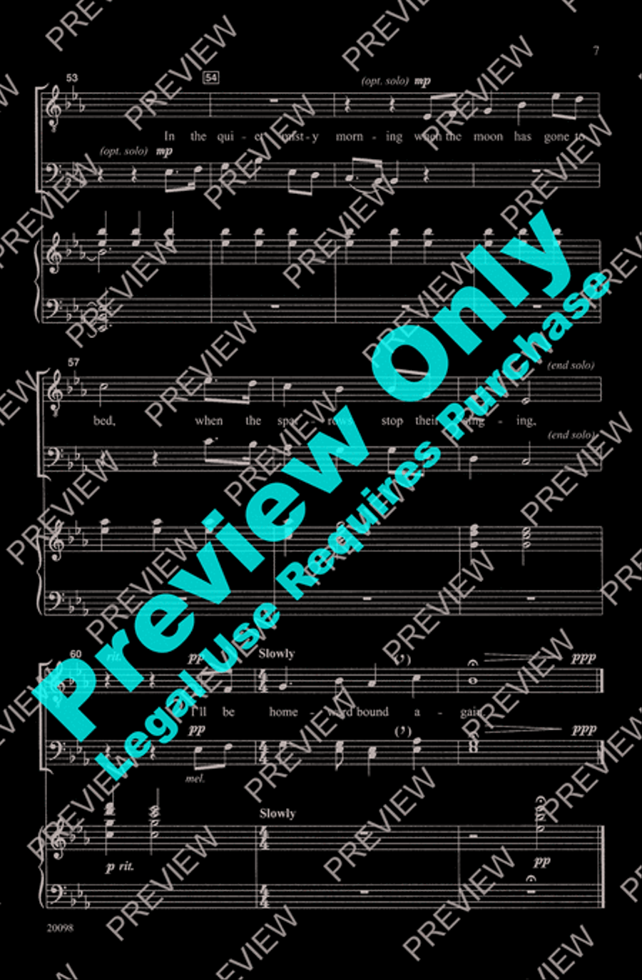 Homeward Bound Men's Choir scores gallery preview page 7