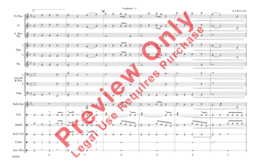 The Lazy Song The Lazy Song Marching Band scores gallery preview page 6