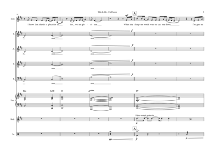 This Is Me Choir scores gallery preview page 5