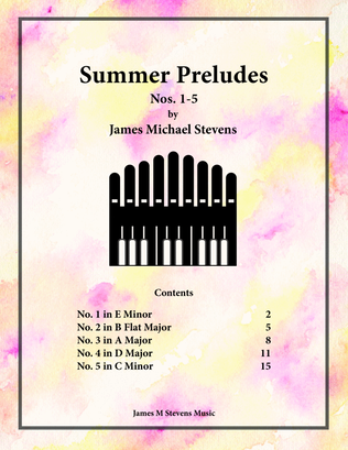 Book cover for Summer Preludes for Organ Nos. 1-5
