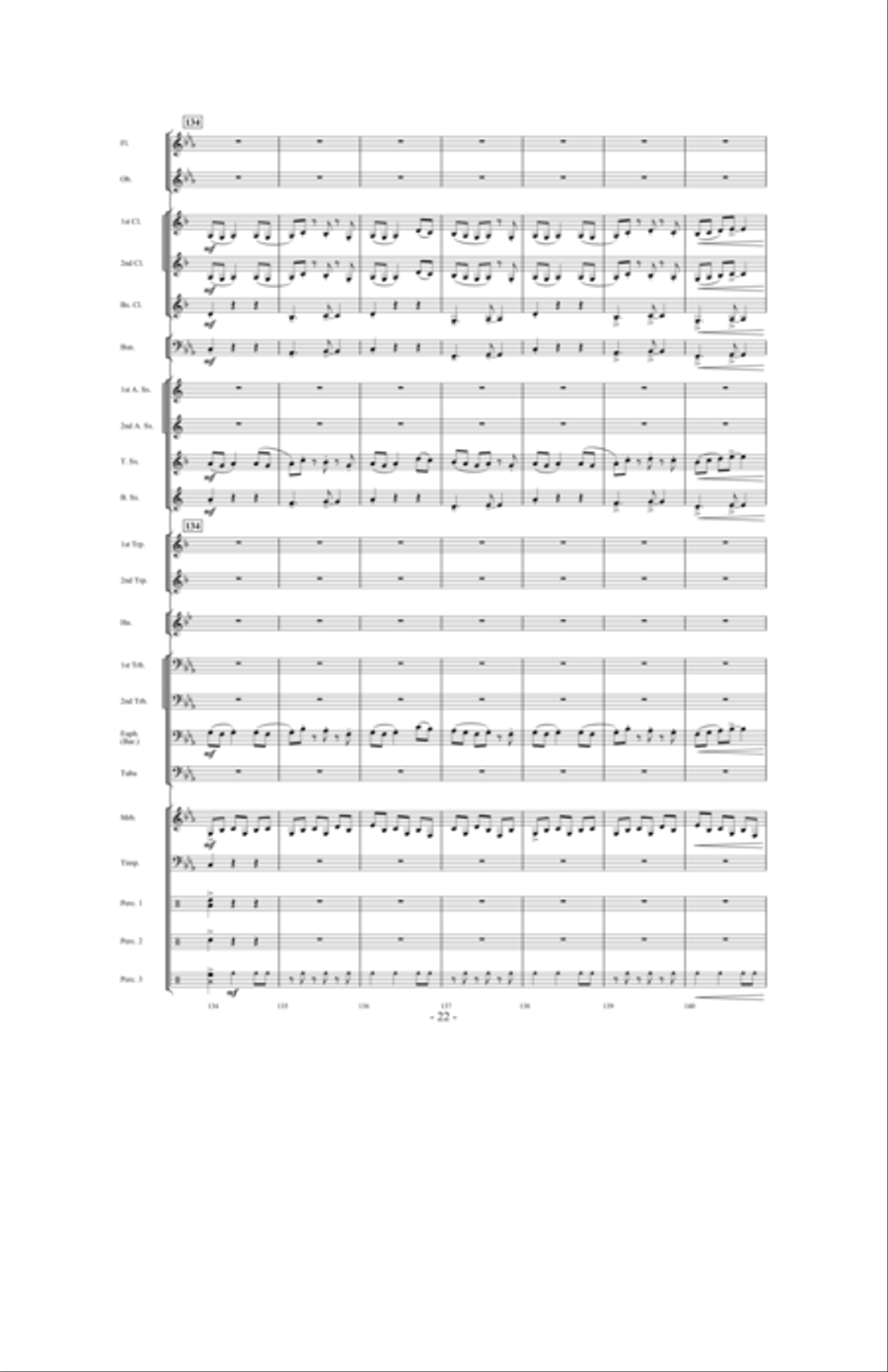 Invocation and African Dance Concert Band scores gallery preview page 21