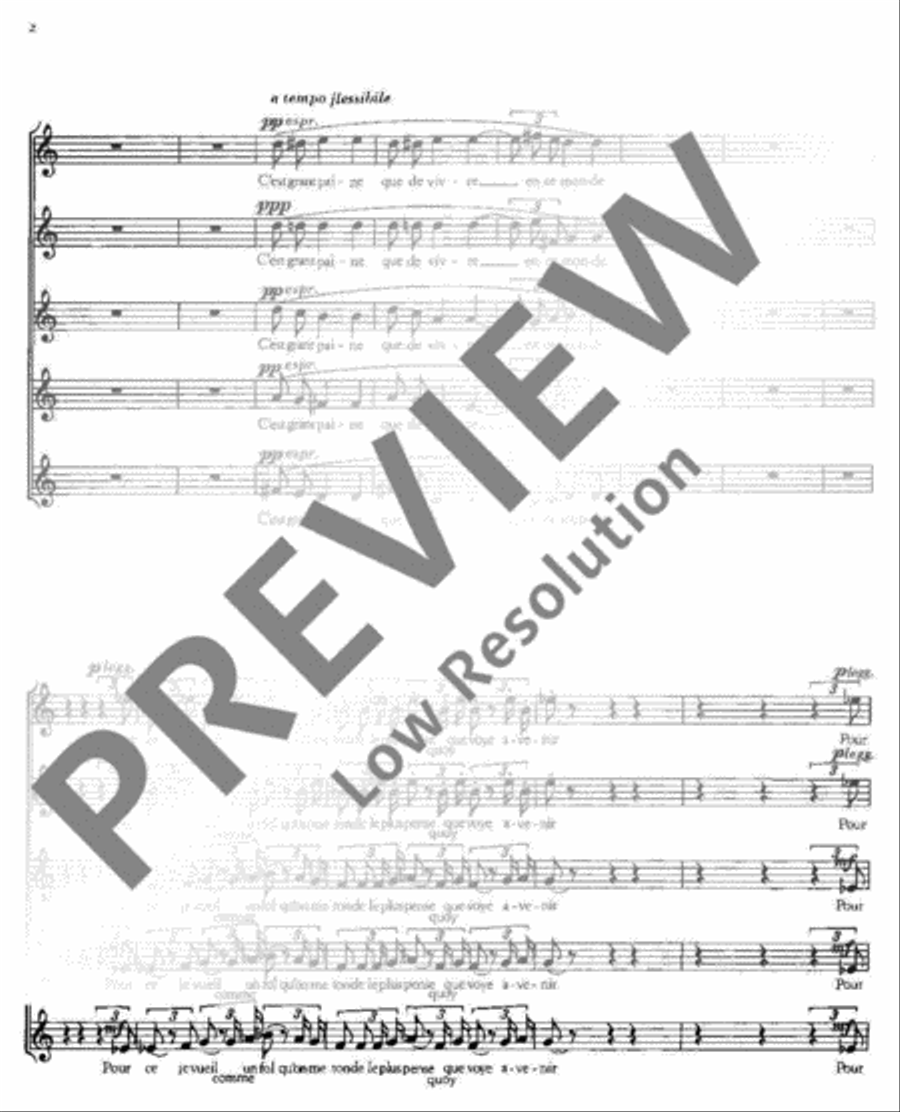 Drei französische Chöre Drei französische Chöre Mixed Choir scores gallery preview page 3