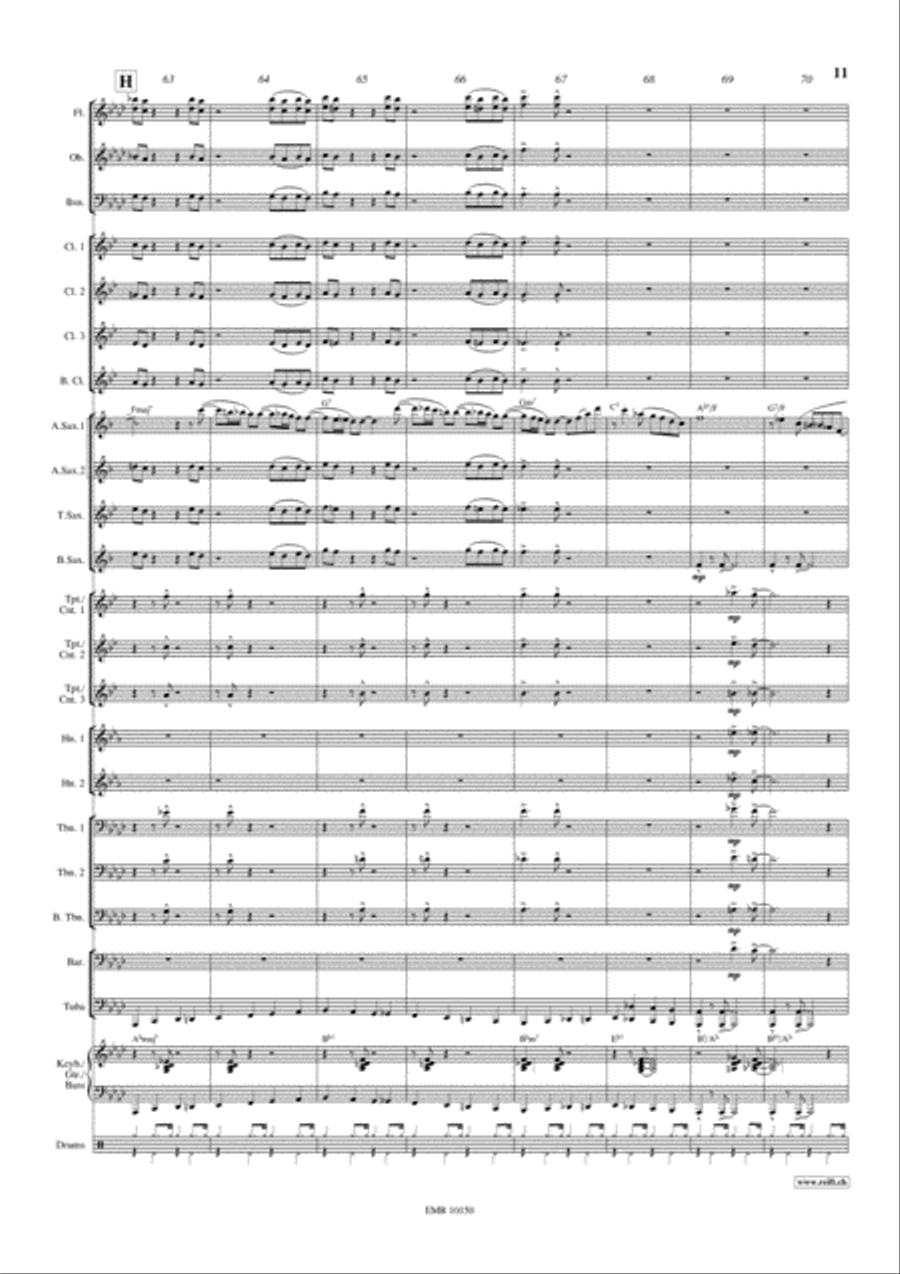 Take The A Train Concert Band scores gallery preview page 12
